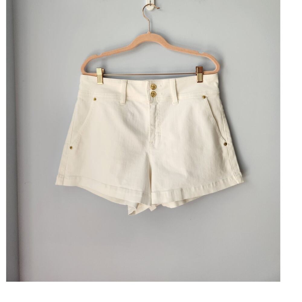 NWT J. Crew Stacked-Button Denim Short In White 30 - Picture 5 of 12